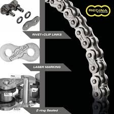 Łańcuch napędowy SWM RS 300 500 REGINA Touring Z-RING Gold + Zapinka