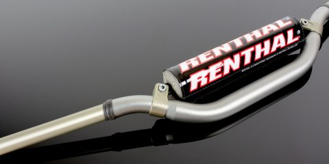 RENTHAL KIEROWNICA 1,1/8 CALA (28,6MM) MX TWINWALL 921 HANDLEBAR TANIUM YAMAHA YZ/YZF +06 PADDED KOLOR TYTAN Z GABKĄ