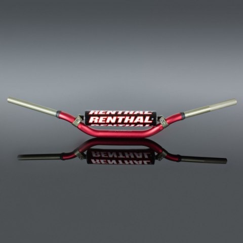 RENTHAL KIEROWNICA 1,1/8 CALA (28,6MM) MX TWINWALL 922 HANDLEBAR RED RC HIGH PADDED KOLOR CZERWONY Z GĄBKĄ