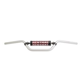 RENTHAL KIEROWNICA 7/8 CALA (22MM) ATV HANDLEBAR SILVER YAMAHA RAPTOR YFM 700 06-12 PADDED KOLOR SREBRNY Z GĄBKĄ
