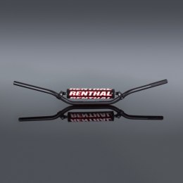 RENTHAL KIEROWNICA 7/8 CALA (22MM) MX MINI HANDLEBAR BLACK PLAYBIKE BAR PADDED KOLOR CZARNY Z GĄBKA