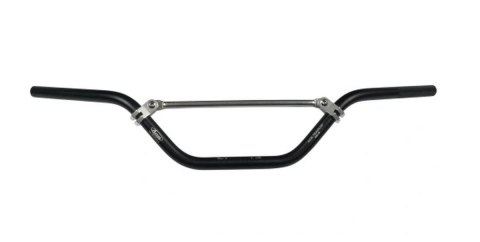 ACCEL KIEROWNICA ALUMINIOWA Z POPRZECZKĄ (22,2MM) ATV NISKA KOLOR CZARNY (SZER. 770MM, WYS. 130MM)
