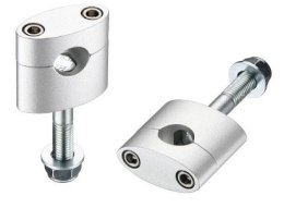 ACCEL MOCOWANIE/PODWYŻKI KIEROWNICY (22,2MM) WYS. 33MM ZE ŚRUBĄ M12 KOLOR CZARNY (BM-08BK22)