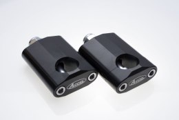 ACCEL MOCOWANIE/PODWYŻKI KIEROWNICY (28,6MM) WYS. 58,5MM ZE ŚRUBĄ M12 KOLOR CZARNY (BM-16BK28)