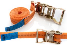 BIKETEC PAS TRANSPORTOWY 35MM/3MB Z NAPINACZEM 1-CZĘŚCIOWY KOLOR POMARAŃCZOWY (HOMOLOGACJA)