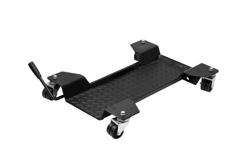 BIKETEC PRO STOJAK / WÓZEK POD MOTOCYKL / SKUTER (SZER. ZEWN. 43 CM SZER. WEWN. 18,5CM DŁ. 61CM WYS. 10CM) KOLOR CZARNY