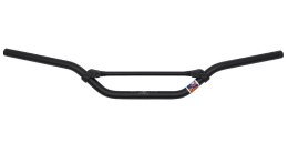 DOMINO KIEROWNICA ALUMINIOWA ALBERTO BAROZZI 22MM NISKA Z POPRZECZKĄ KOLOR CZARNY