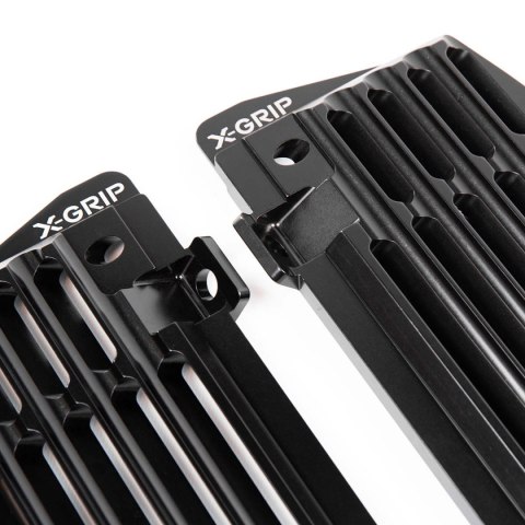 X-GRIP OSŁONY CHŁODNICY (KOMPLET) AIR FORCE GASGAS EC '21-, HUSQVARNA '17-, KTM '17- KOLOR CZARNY (PATRZ OPIS TOWARU)