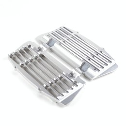 X-GRIP PROMOCJA OSŁONY CHŁODNICY (KOMPLET) AIR FORCE GASGAS '21-'23, HUSQVARNA '17-'23, KTM '17-'23 KOLOR SREBRNY (PATRZ OPIS TO