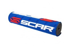 SCAR RACING GĄBKA NA KIEROWNICĘ (POPRZECZKĘ) (250MM) KOLOR NIEBIESKI Z LOGO SCAR