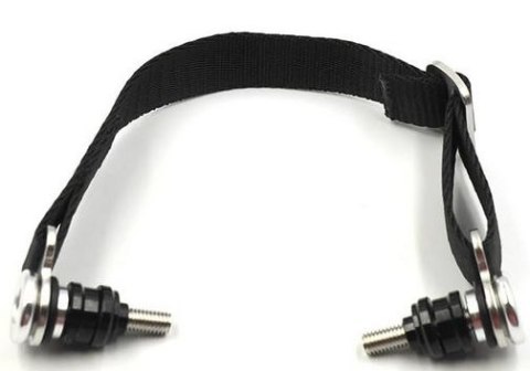 BIKETEC PAS (PASEK) TEKSTYLNY DO WYCIĄGANIA MOTOCYKLA DO MOTOCYKLI JAPOŃSKICH C2,ZESTAW ŚRUB (M8) I TULEJEK 330MM X 2,5MM X 25MM