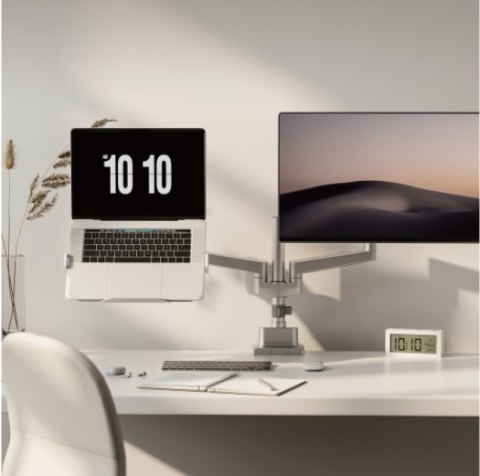 BIKETEC UCHWYT NA LAPTOP (11.6-17.3'') POD RAMIE NA MONITOR DO STOŁÓW WARSZTATOWYCH CZARNY 1089 X 326 X 574 MM