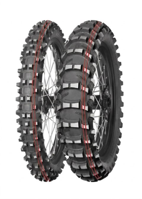 MITAS OPONA 100/90-19 TERRA FORCE MX-SAND 57M TT (PODWÓJNY CZERWONY PASEK) TYŁ (DOT:TDDD) (26633) WYCOFANE- ZAMIENNIK:70001066 D