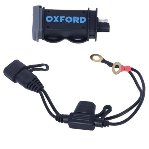 OXFORD ŁADOWARKA UNIWERSALNA USB 12V 2,1 AMPERA KOLOR CZARNY (EL)