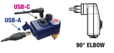 OPTIMATE ŁADOWARKA USB Z WTYCZKĄ DO GNIAZDKA DIN DO CAN-BUS BMW, TRIUMPH, DUCATI MULTISTRADA I Z GNIAZDKAMI USB-A ORAZ USB-C (33