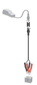 OPTIMATE PRZEWÓD Z KROKODYLKAMI DO ŁADOWAREK NA ZŁĄCZE SAE (DŁUGOŚĆ 50CM) (SAE-74) (EL)