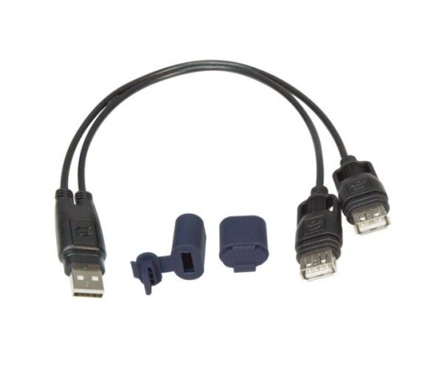 OPTIMATE ROZDZIELACZ KABLA USB Z OSŁONĄ WODOODPORNĄ (EL) (DŁUGOŚĆ 30 CM)