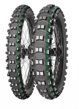 MITAS OPONA 110/100-18 TERRA FORCE-EX SM SUPER LIGHT (TECHNICAL ENDURO) (ZIELONY PASEK) 64R TYŁ TT DOT 04/2024 (zamiennik : 7000