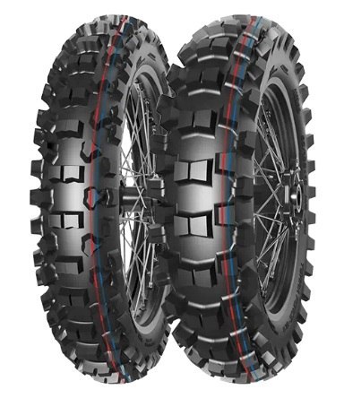 MITAS OPONA 90/100-12 TERRA FORCE-MX IT PIT CROSS (CZERWONO-NIEBIESKI PASEK) 46M TT TYŁ DOT 2025 (DOT:JXDP/XMDP/JMDP/XODP/JJDP) 