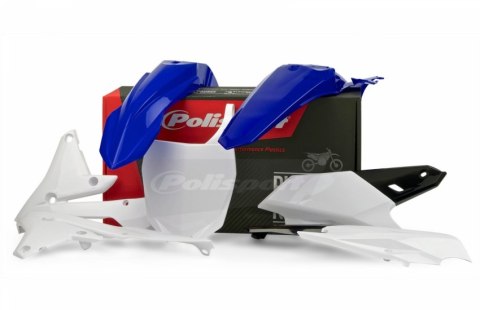 POLISPORT WYPRZEDAŻ KOMPLET PLASTIKÓW YAMAHA YZF 250 '14-'18; YZF 450 '14-'17 KOLOR OEM NIEBIESKI BIAŁY