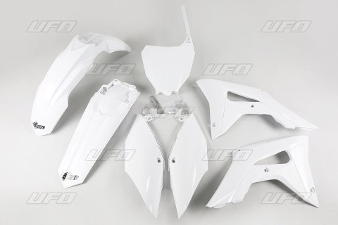 UFO KOMPLET PLASTIKÓW HONDA CRF 250R '18-'21, CRF 450R '17-'20 KOLOR BIAŁY (HO119E041)
