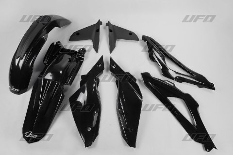 UFO KOMPLET PLASTIKÓW HUSQVARNA TC 4T '08-'10 KOLOR CZARNY (HU607E001)