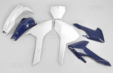 UFO KOMPLET PLASTIKÓW HUSQVARNA TC/FC 125/250/300/350/450 '16-'18 (Z WYJĄTKIEM TC 250 '16) KOLOR OEM '16 (BIAŁY/NIEBIESKI) (HU61