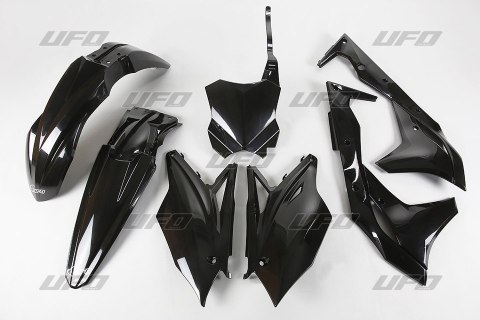 UFO KOMPLET PLASTIKÓW KAWASAKI KXF 250 '17 KOLOR CZARNY (KA224E001)