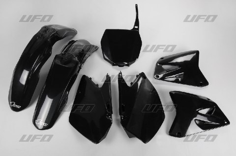 UFO KOMPLET PLASTIKÓW SUZUKI RM 125 / 250 '06-'24 KOLOR CZARNY (SU406E001)