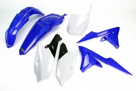 UFO KOMPLET PLASTIKÓW YAMAHA YZF 250 '14-'18, YZF 450 '14-'17 KOLOR OEM '18 (NIEBIESKI/BIAŁY/CZARNY) (YA318E999K)