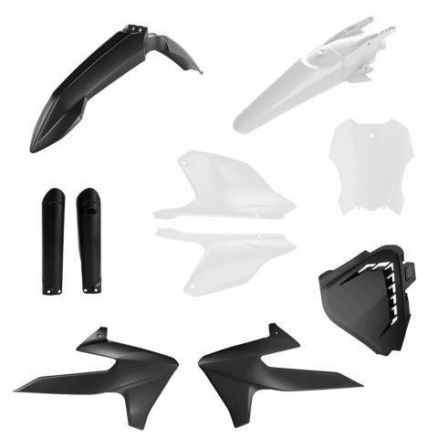 ACERBIS KOMPLET PLASTIKÓW TRIUMPH TF 250 X 24-26, TF 450 X / RC 25-26 KOLOR CZARNY BIAŁY