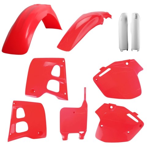 POLISPORT KOMPLET PLASTIKÓW (FULL KIT) HONDA CR 125 '91-'92; CR 250 '90-'91 W ZESTAWIE TABLICA PRZEDNIA (8680700002) I OSŁONY AM