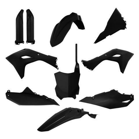 POLISPORT KOMPLET PLASTIKÓW (FULL KIT) KAWASAKI KX 250F '25-'25; KX 450F '24-'26 W ZESTAWIE TABLICA PRZEDNIA (8665900003) I OSŁO