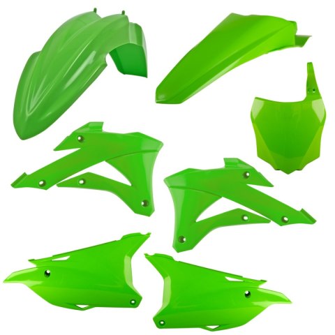 POLISPORT KOMPLET PLASTIKÓW KAWASAKI KX 85 '22-'25; KX 100 '22-'25; KX 112 '22-'25 W ZESTAWIE TABLICA PRZEDNIA (8662900001) KOLO