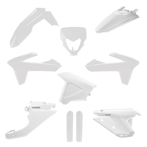 POLISPORT WYPRZEDAŻ KOMPLET PLASTIKÓW (FULL KIT) SHERCO SE / SEF '25 W ZESTAWIE OSŁONA LAMPY (8681100002) I OSŁONY AMORTYZATORÓW