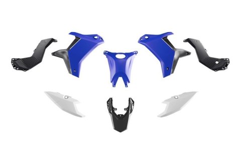 RACETECH (RTECH) 2025/12 KOMPLET PLASTIKÓW (BEZ PRZEDNIEGO BŁOTNIKA) T7 YAMAHA TENERE 700 '25-'26 KOLOR CZARNY / NIEBIESKI / BIA