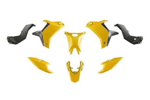 RACETECH (RTECH) 2025/12 KOMPLET PLASTIKÓW (BEZ PRZEDNIEGO BŁOTNIKA) T7 YAMAHA TENERE 700 '25-'26 KOLOR ŻÓŁTY / CZARNY