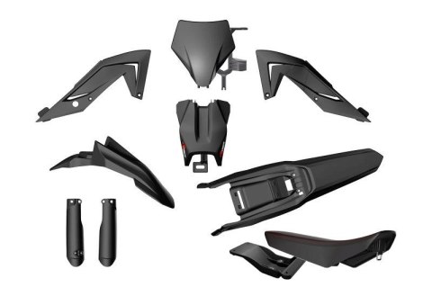RACETECH (RTECH) 2025/12 KOMPLET PLASTIKÓW Z OSŁONAMI TELESKOPÓW I SIEDZENIEM TALARIA STING MX4 / MX5 / TL 4000 / 5500 '23-'25 K