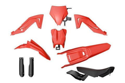 RACETECH (RTECH) 2025/12 KOMPLET PLASTIKÓW Z OSŁONAMI TELESKOPÓW I SIEDZENIEM TALARIA STING MX4 / MX5 / TL 4000 / 5500 '23-'25 K