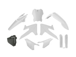 RACETECH (RTECH) 2025/12 KOMPLET PLASTIKÓW Z OSŁONAMI TELESKOPÓW TRIUMPH TF 250 X '24-'26, TF 450 RC '25-'26 KOLOR BIAŁY