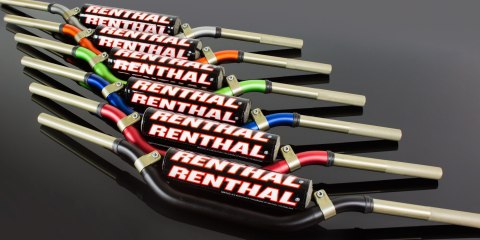 RENTHAL KIEROWNICA 1,1/8 CALA (28,6MM) MX TWINWALL 999 HANDLEBAR BLACK MCGRATH / SHORT PADDED KOLOR CZARNY Z GĄBKĄ