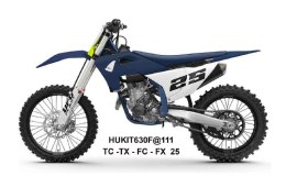 UFO 2025/11 KOMPLET PLASTIKÓW (FULL KIT) Z OSŁONAMI TELESKOPÓW (AMORTYZATORÓW) HUSQVARNA TC 125 / 150 / 250 / 300 '25-'26, TX 30