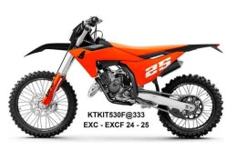 UFO 2025/11 KOMPLET PLASTIKÓW (FULL KIT) Z OSŁONAMI TELESKOPÓW (AMORTYZATORÓW) KTM EXC 150 / 250 / 300 TBI '24-'25, EXC-F 250 / 