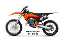 UFO 2025/11 KOMPLET PLASTIKÓW (FULL KIT) Z OSŁONAMI TELESKOPÓW (AMORTYZATORÓW) KTM SX 125 / 150 / 250 / 300 '25-'26, SXF (SX-F) 