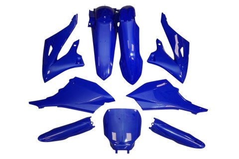 UFO 2025/11 KOMPLET PLASTIKÓW (FULL KIT) Z OSŁONAMI TELESKOPÓW (AMORTYZATORÓW) YAMAHA YZ 125 / 250 '22-'26 KOLOR NIEBIESKI - RES