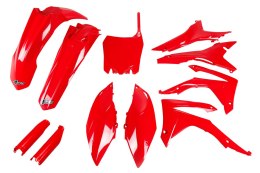 UFO KOMPLET PLASTIKÓW (FULL KIT) Z OSŁONAMI TELESKOPÓW (AMORTYZATORÓW) HONDA CRF 250R 14-17, CRF 450R 13-16 Z OSŁONAMI FILTRA PO