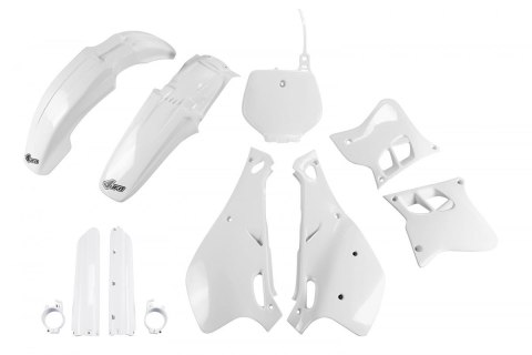UFO KOMPLET PLASTIKÓW (FULL KIT) Z OSŁONAMI TELESKOPÓW (AMORTYZATORÓW) YAMAHA YZ 125 '93-'95 KOLOR OEM (BIAŁY) (YA295E999)