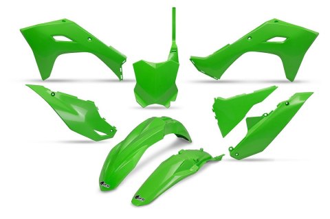 UFO KOMPLET PLASTIKÓW KXF 250 '25, KXF 450'24-'26, KX 450X '24-'26 KOLOR OEM ZIELONY