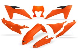 UFO KOMPLET PLASTIKÓW KTM EXC 150 / 250 / 300 TBI '24-'25, EXC-F 250 / 350 / 450 / 500 '24-'25 KOLOR OEM '25 ( POMARAŃCZOWY )