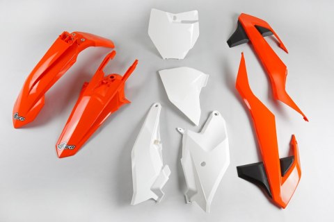 UFO KOMPLET PLASTIKÓW KTM SX 85 '18-'24 KOLOR OEM '18 ( POMARAŃCZOWY / CZARNY / BIAŁY )